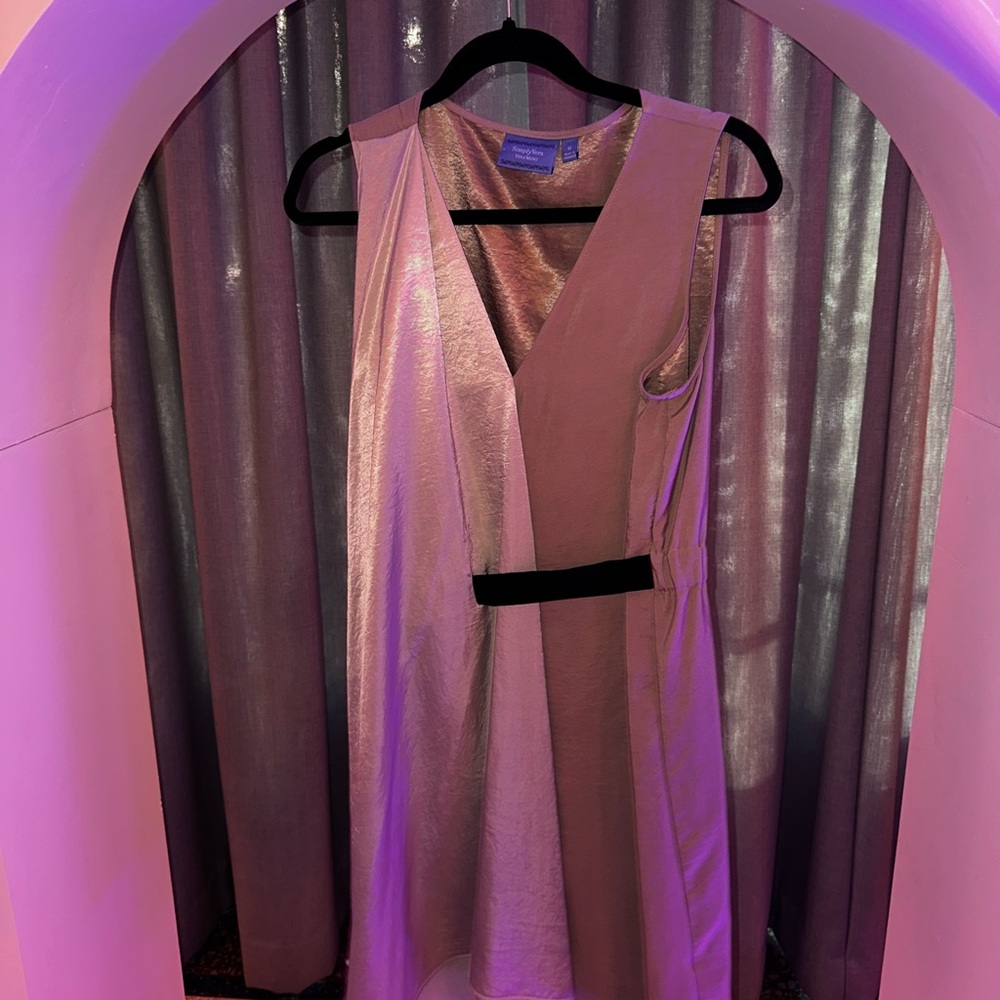 Elegant Tan Sleeveless Dress